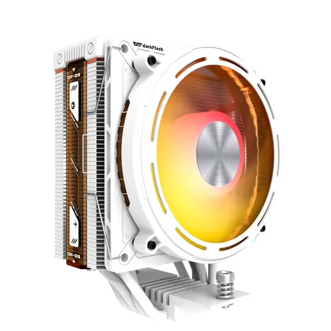 darkFlash E400 bílá / Chladič CPU / 1x 120 mm / ARGB podsvícení / 800-2000 RPM / 37 dB / Intel + AMD
