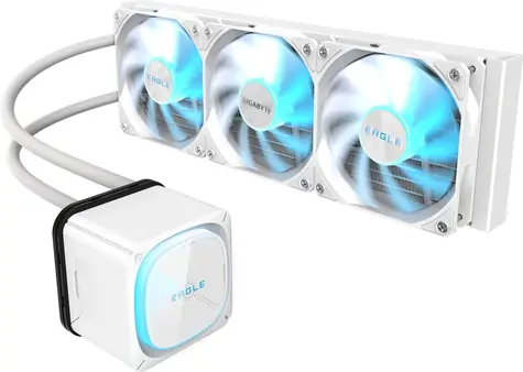 Gigabyte Eagle 360 Ice bílá / AIO vodní chladič CPU / 3x 120 mm