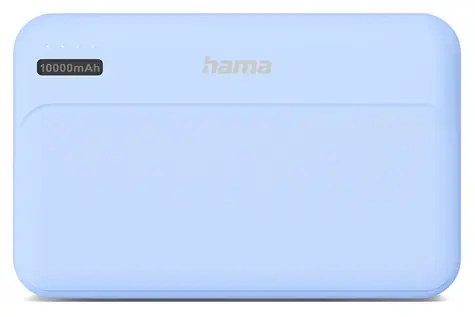Hama Pocket 10 modrá / Powerbanka / 10000 mAh / 2x USB-A / 5V / 2.1A
