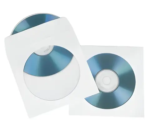 Hama bílá / Ochranný obal na CD/DVD / 25 ks / papírový