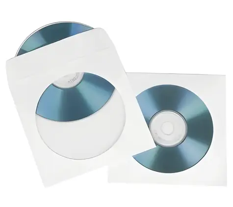 Hama Papírové obaly na CD a DVD bílá / Papírový obal / 50 ks