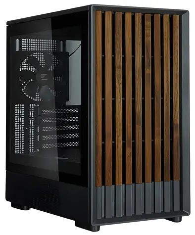 Zalman P10 Namu černá / mATX / 3x 120 mm fan / USB-A 3.2 Gen 2 + USB-C / dřevěné doplňky / bez zdroje