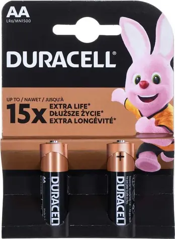 Duracell Basic MN1500 / Alkalická baterie / AA / 1,5 V / 2 ks
