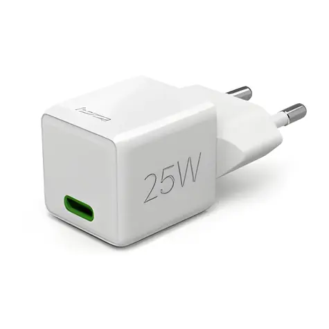 Hama USB nabíječka 25 W bílá / USB-C / PD / QC / super-mini