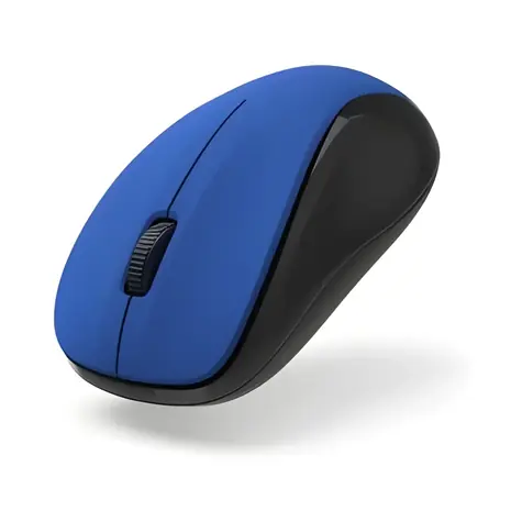 Hama MW-300 V2 modrá / Bezdrátová myš / tichá / 3 tlačítka / USB-A / 2x AAA