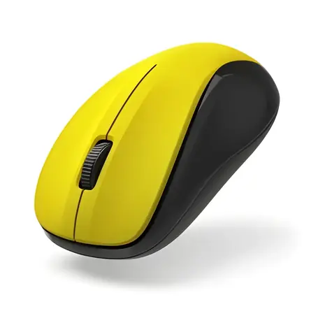 Hama MW-300 V2 žlutá / Bezdrátová myš / tichá / USB-A / 2x AAA
