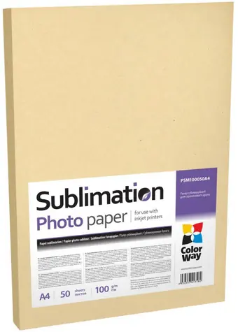COLORWAY Fotopapír / Sublimační / A4 / 100 g/m2 / 50 listů