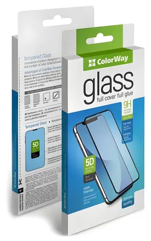 Colorway Glass 9H FC černá / Ochranné sklo / Apple iPhone 16 Plus