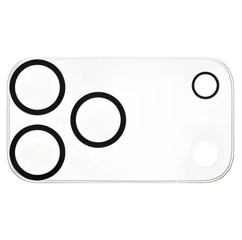 Hama Cam Protect čirá / Ochranné sklo fotoaparátu / Apple iPhone 17 Pro Max / tvrzené sklo / 9H