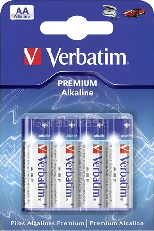 Verbatim Alkalické baterie AA LR6 4 ks / Baterie