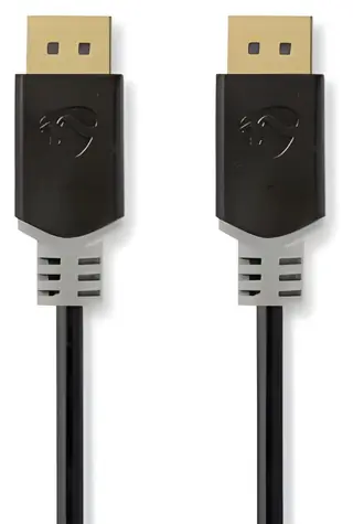 Nedis DisplayPort kabel antracit / Kabel DisplayPort / 4K 60Hz / 2 m