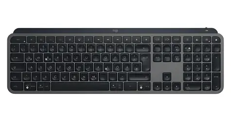 Logitech MX Keys S šedá / Bezdrátová klávesnice / USB-C / BT / DE layout