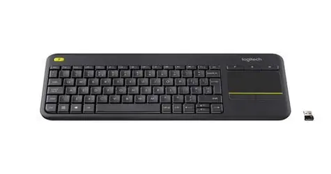 Logitech K400+ Dark / Bezdrátová klávesnice s touchpadem / Italské rozložení / 2.4 GHz