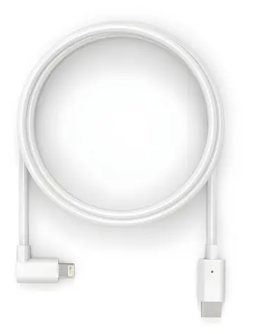 Compulocks USB-C - Lightning kabel bílá / Kabel / 180 cm / pravoúhlý Lightning / nabíjecí