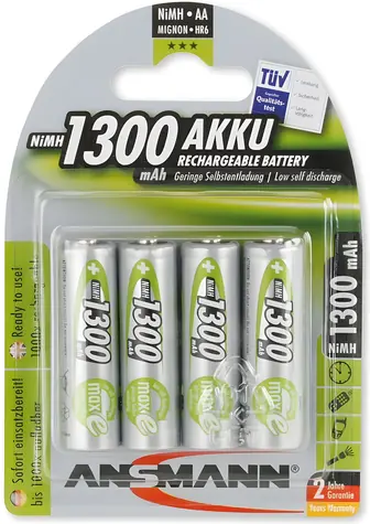 Ansmann 5030792 / Akumulátor / AA NiMH / 1300 mAh / 1,2 V / 4 ks