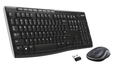 Logitech Wireless Desktop MK270 / Bezdrátová sada klávesnice a myši / CH verze