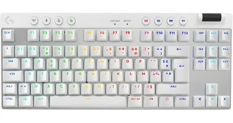 Logitech G PRO X TKL LIGHTSPEED / Bezdrátová herní klávesnice / DE layout / 2.4GHz & Bluetooth / RGB