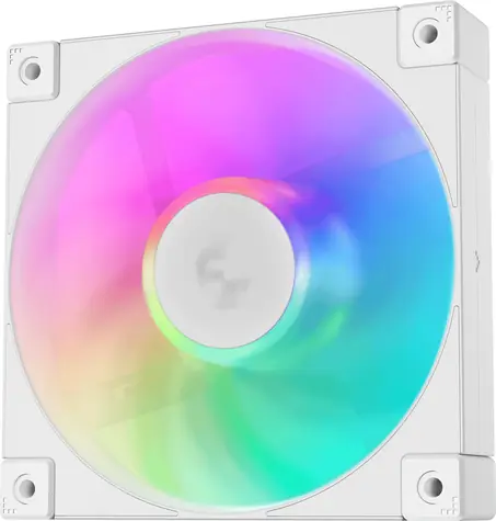 DEEPCOOL FD12 ARGB bílá / Ventilátor / 120x120x25mm / PWM