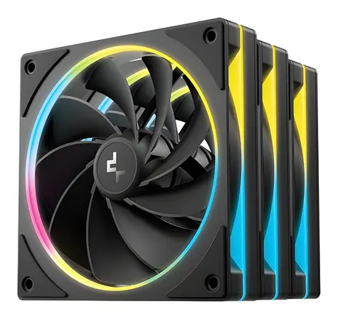 DEEPCOOL FL12R SE černá / Sada 3 kusy / 120mm / Reverse / 41.14 CFM / 25.9 dB / ARGB