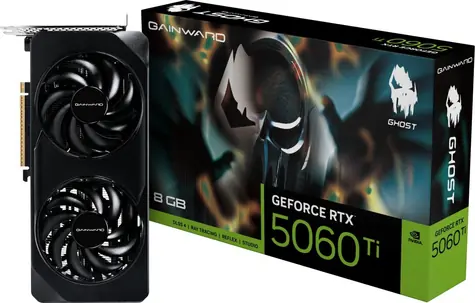 Gainward GeForce RTX 5060 Ti Ghost 8GB / Grafická karta / 8GB GDDR7 / 128-bit / 1x HDMI + 3x DP / 600W