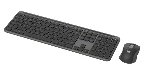 Logitech MK950 Signature Slim Graphite / Klávesnice + myš / 2,4 GHz / USB nanopřijímač