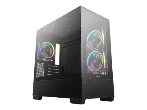 Deepcool CG380 3F černá / Skříň PC / Midi tower / mATX / ARGB / 2× temperované sklo