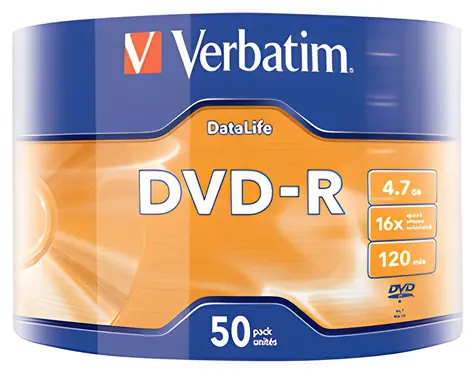 Verbatim DVD-R Matt Silver / Optické médium / 4,7 GB / 16x / 50 ks / vřeteno