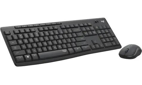 Logitech MK295 grafitová BE / Set klávesnice a myši / bezdrátový / tichý / INTNL / BE Layout