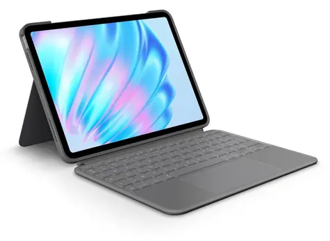 Logitech Combo Touch šedá / Ochranný kryt s klávesnicí / FR / pro Apple iPad Air 11