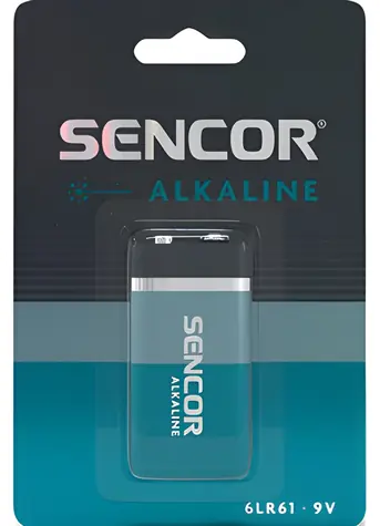 Sencor / Alkalická baterie / 9V (6LR61) / 1 ks