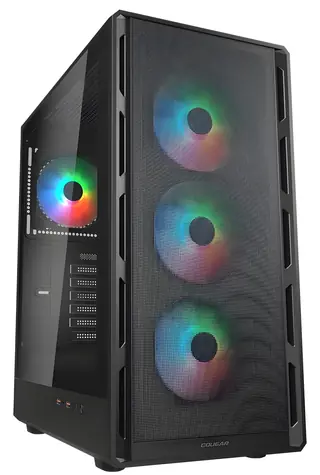 COUGAR Airface Pure RGB černá / PC skříň / ATX / micro-ATX / mini-ITX / ARGB / bez zdroje