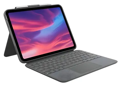 Logitech Rugged Combo 4 Touch modrá CH / Pouzdro s klávesnicí / Apple iPad 10. gen (2022)