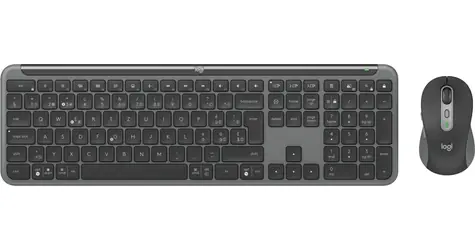 Logitech Signature Slim Combo MK950 grafitová / Sada klávesnice a myši / bezdrátová / CH layout / pro firmy