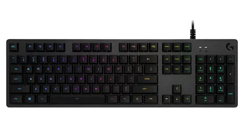 Logitech G512 Carbon černá / Herní klávesnice / ES layout / kabel USB-A 2.0 / 1x USB-A 2.0 / RGB Lightsync