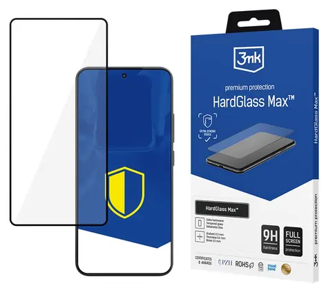 3mk HardGlass MAX černá / Tvrzené sklo / Xiaomi 15 / 9H / 0,3 mm