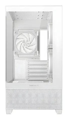 Deepcool CG380 3F bílá / Skříň PC / Midi Tower / µATX / 3x ARGB / Temperované sklo