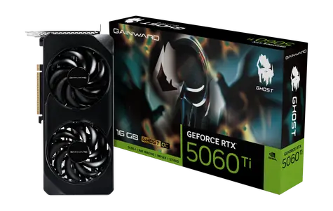 Gainward GeForce RTX 5060 Ti Ghost II OC 16GB / Grafická karta / 16GB GDDR7 / 128-bit / 1x HDMI + 3x DP / 600W (16)