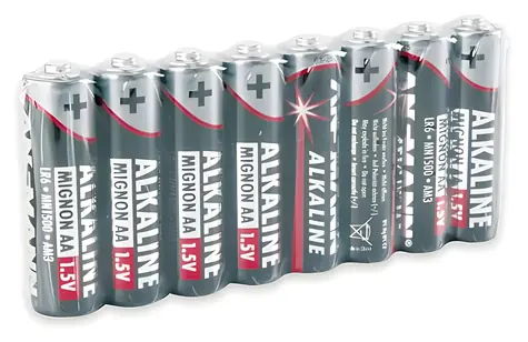 Ansmann Red Alkaline AA / Alkalická baterie / LR6 / 8 ks