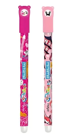 Mitama Spinny Pen Tokyo & Paris / Vymazatelný roller / 0,7 mm / Travel Edition / 2 ks