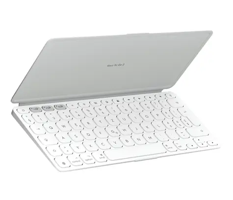 Logitech Keys-To-Go 2 světle šedá / Přenosná bezdrátová klávesnice / DE layout / Bluetooth