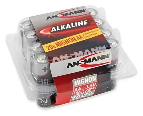 Ansmann Red / Baterie alkalická AA (LR6) / 1,5 V / 20 ks