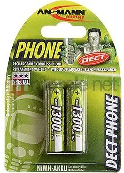 Ansmann DECT HR6 / Nabíjecí baterie / AA / NiMH / 1300 mAh / 1.2V / 2 ks
