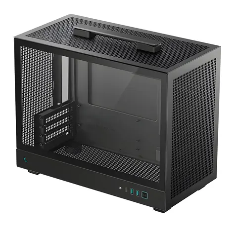 Deepcool CH160 PLUS černá / Počítačová skříň / Mini Tower / mATX / Temperované sklo