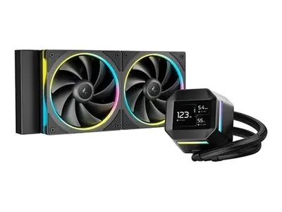 Deepcool LM240 černá / Komplet vodního chlazení / 2x 120mm / ARGB / 2,4