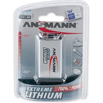 Ansmann Extreme Lithium 9V / Baterie / Lithium / 1 ks