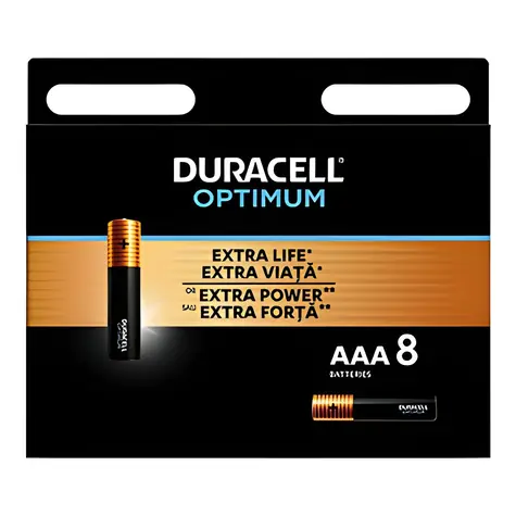 Duracell Optimum Boost / Alkalická baterie / AAA / 1,5 V / 8 ks