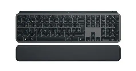Logitech MX Keys S Plus šedá / Bezdrátová klávesnice / USB-C / BT / CH layout