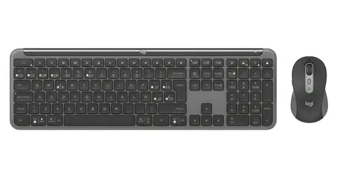 Logitech Signature Slim Combo MK950 grafitová / Sada klávesnice a myši