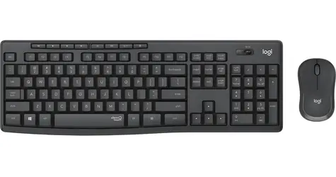 Logitech MK295 grafitová HU / Set klávesnice a myši / Silent / bezdrátový / HU Layout