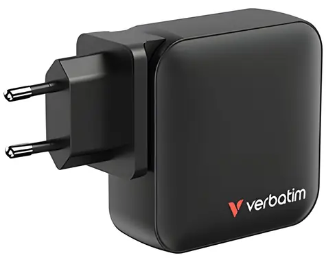 Verbatim 32216 165W šedá / Cestovní nabíjecí adaptér / GaN / 3x USB-C PD / 1x USB-A QC 3.0